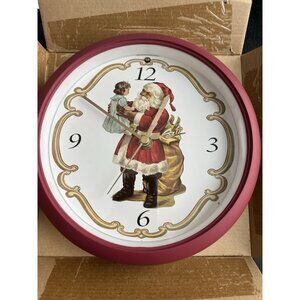 Mark Feldstein Christmas Carols Musical Clock Plays Different at Hour New in Box